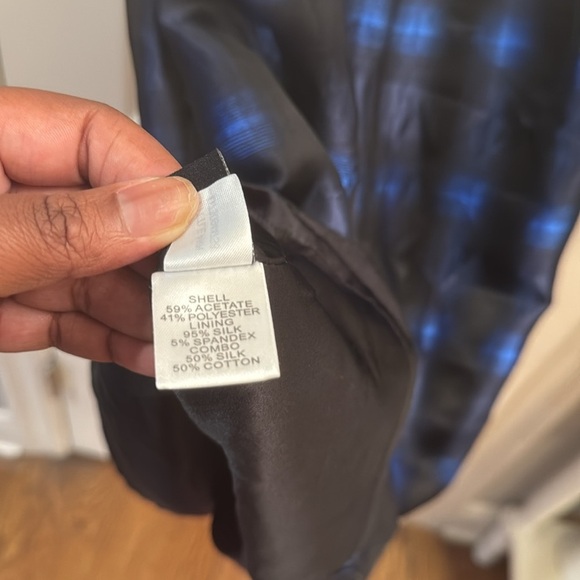 DVF Diane von Furstenberg “Little Anne” Blue Plaid Bustier Strapless Dress SZ 6 - Picture 8 of 8